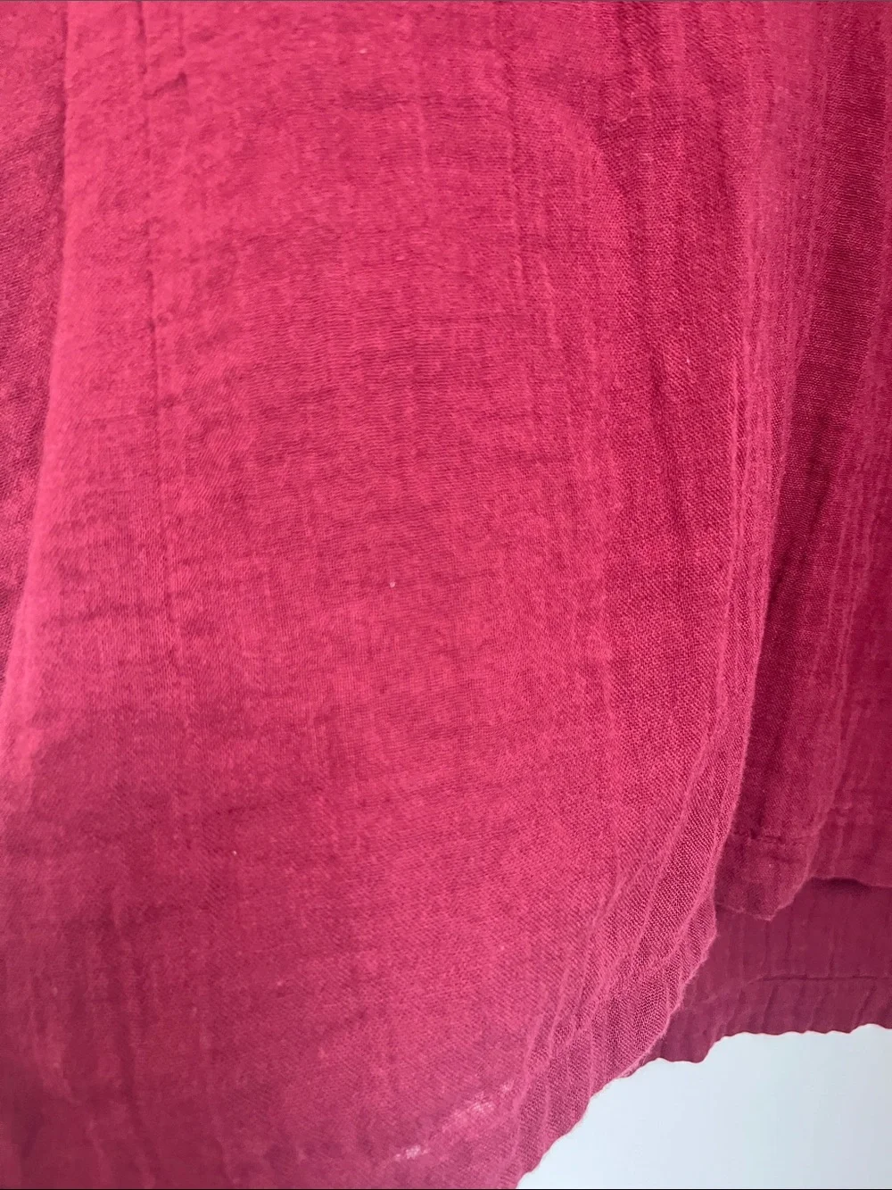Pact Organic S Women’s V-Neck Long Sleeve Top in Deep Wine Red - Picture 3 of 3